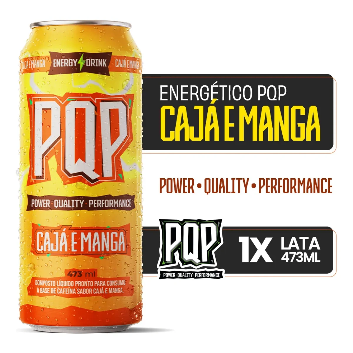 Energético PQP Cajá e Manga 473ml - Imagem 2