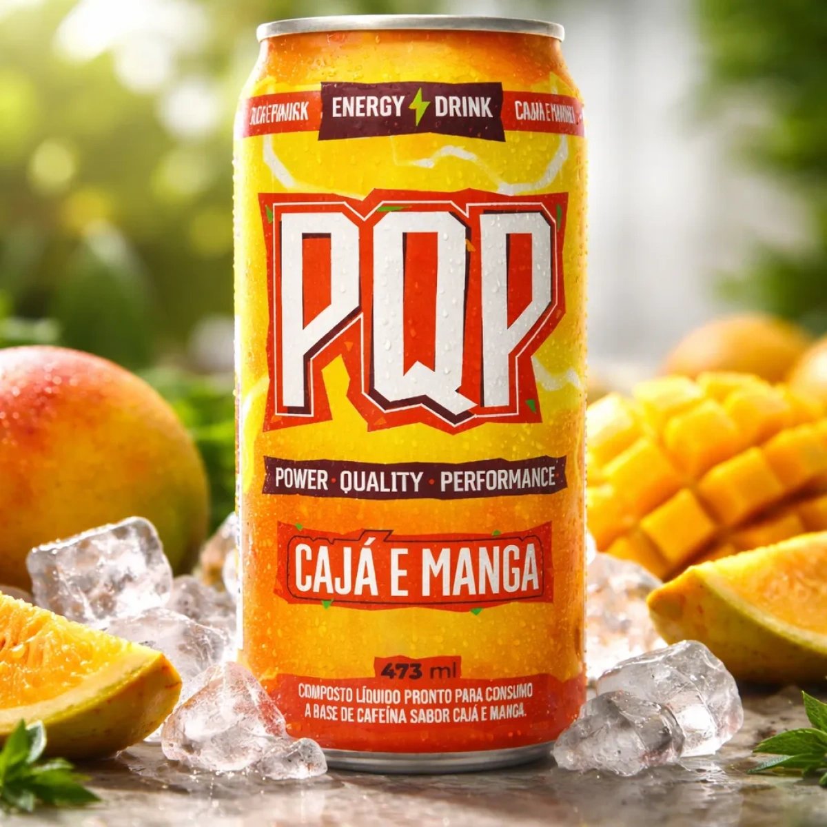 Energético PQP Cajá e Manga 473ml - Imagem 3