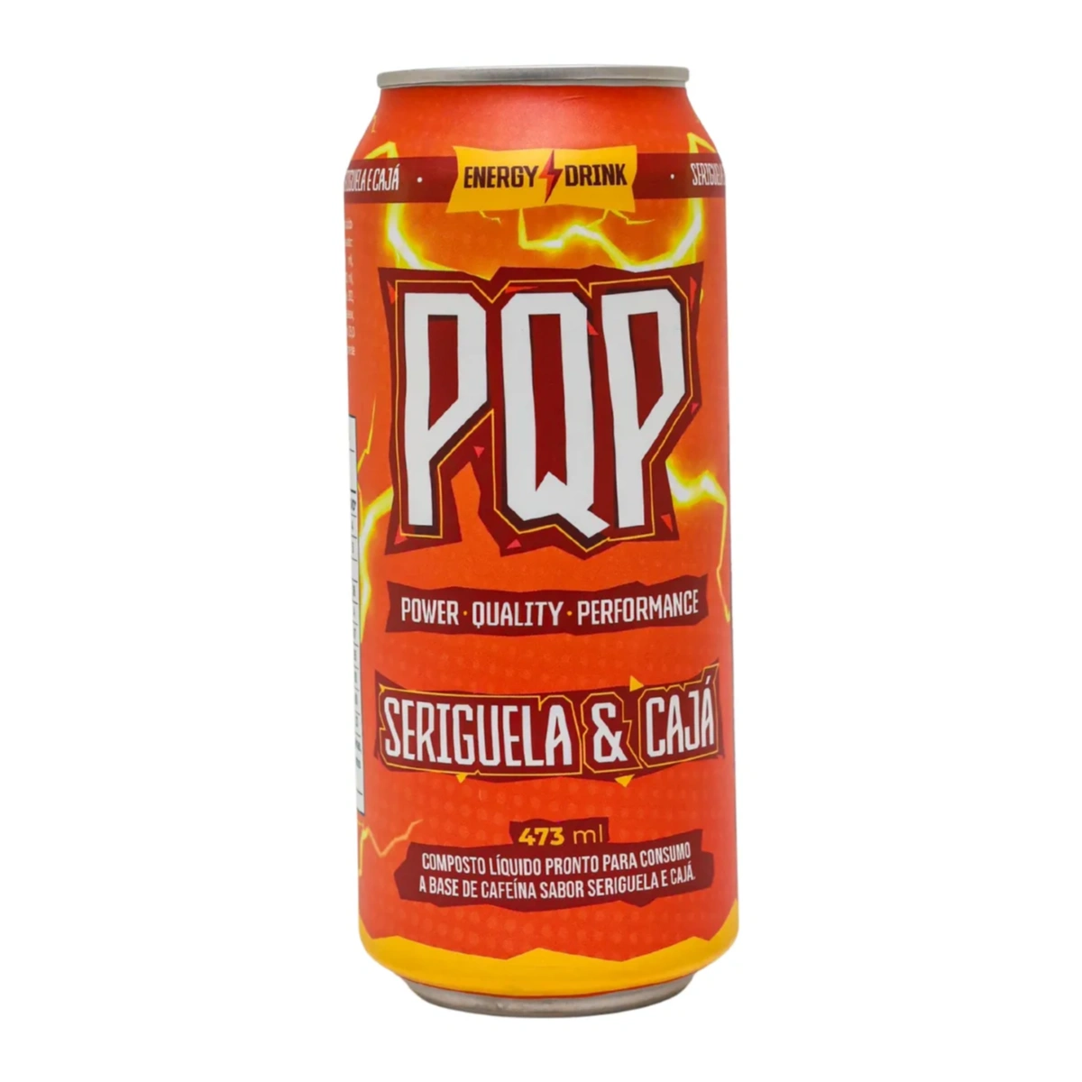 Energético Pqp Energy Drink Sabor Seriguela E Cajá 473ml - Imagem 1