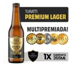 Cerveja Artesanal Turatti Premium Puro Malte American Lager Dourada 355ml